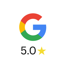 Google 5.0 Rating Badge