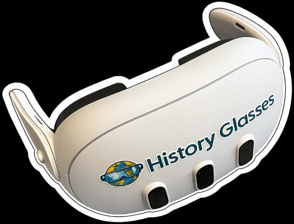 History Glasses, front view with lenses